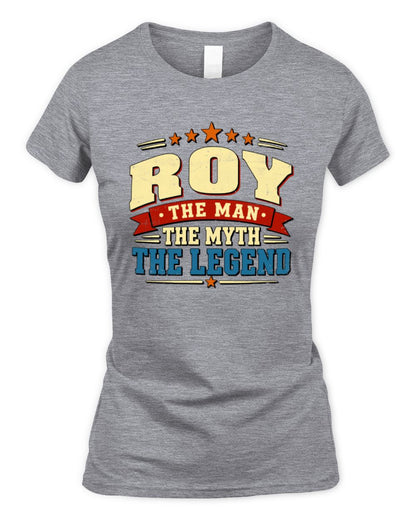 The Man The Myth The Legend Ribbon Vintage T-Shirt ROY M1-56 / Women's Standard T-Shirt / sport grey