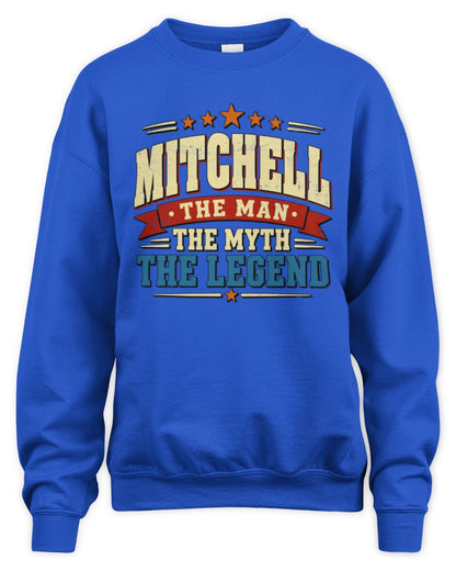 The Man The Myth The Legend Ribbon Vintage T-Shirt MITCHELL M1-56 / Unisex Sweatshirt / royal