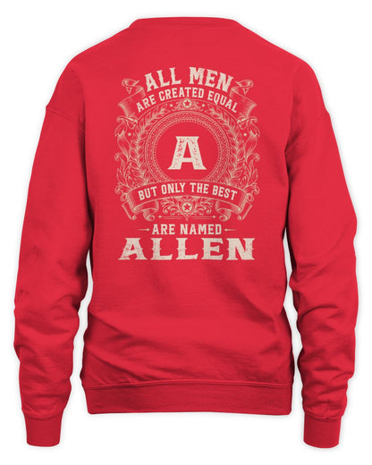 All Men Are Created Equal Cool Logo Shirt ALLEN M1-60 / Unisex Sweatshirt / red