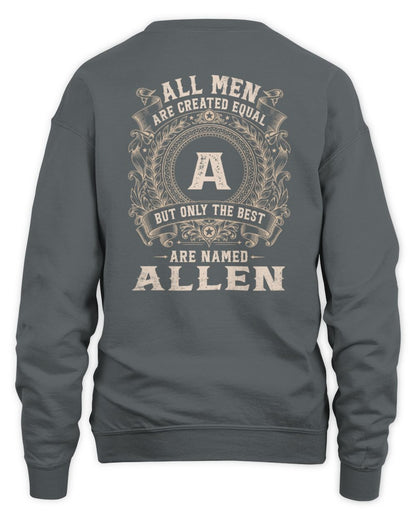 All Men Are Created Equal Cool Logo Shirt ALLEN M1-60 / Unisex Sweatshirt / charcoal