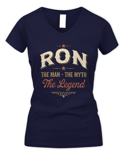 I'm Name I'm Not Rude I Just Have The Balls Funny T-Shirt RON M1-77 / Women's V-Neck T-Shirt / navy
