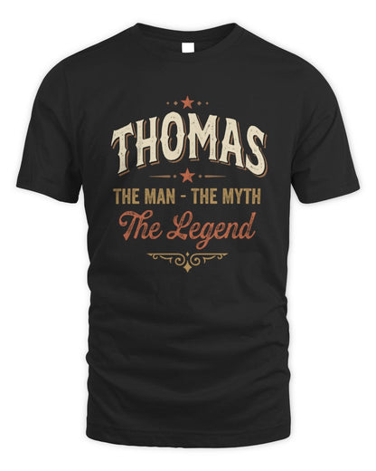 I'm Name I'm Not Rude I Just Have The Balls Funny T-Shirt THOMAS M1-77 / Unisex Standard T-Shirt / black