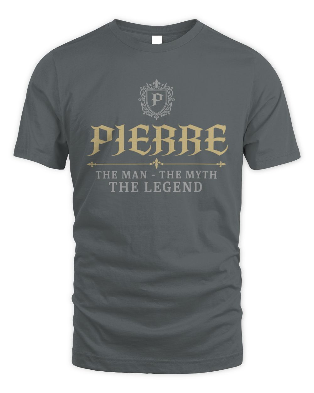 The Man The Myth The Legend Western Shirt PIERRE M1-78 / Unisex Standard T-Shirt / charcoal