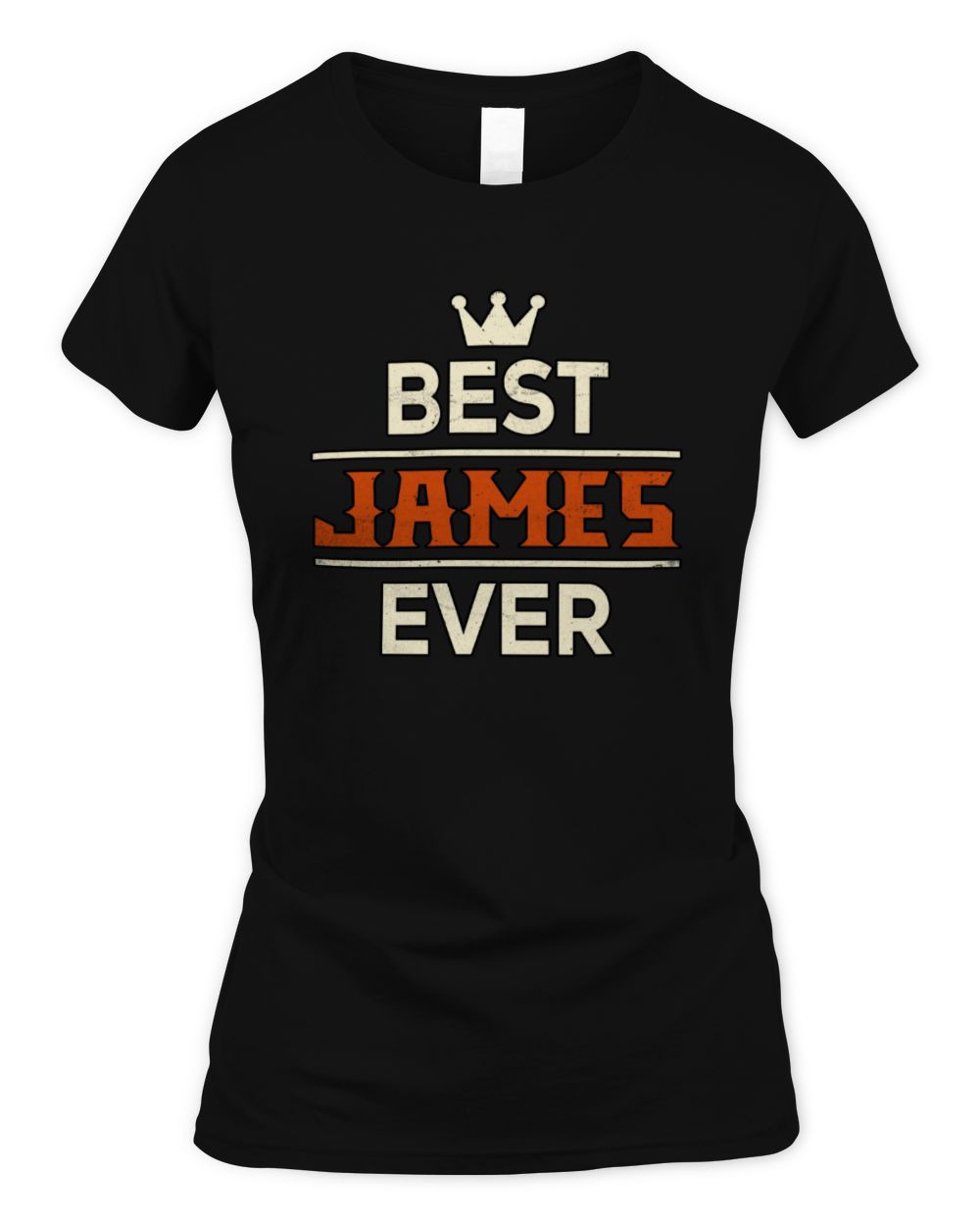 Best Your Name With Crown Shirt JAMES M1-59 / Women's Standard T-Shirt / black