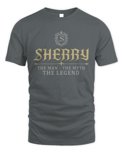 The Man The Myth The Legend Western Shirt SHERRY M1-78 / Unisex Standard T-Shirt / charcoal