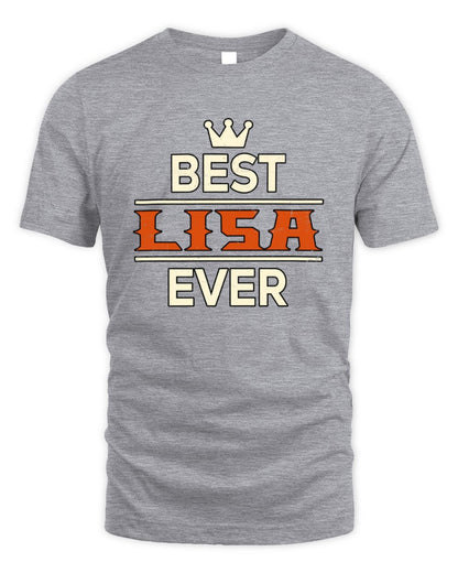 Best Your Name With Crown Shirt LISA M1-59 / Unisex Standard T-Shirt / sport grey