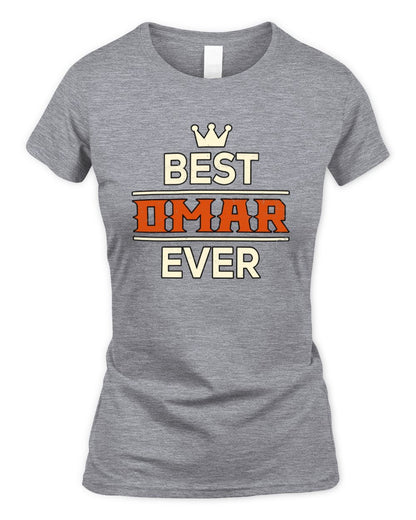 Best Your Name With Crown Shirt OMAR M1-59 / Women's Standard T-Shirt / sport grey