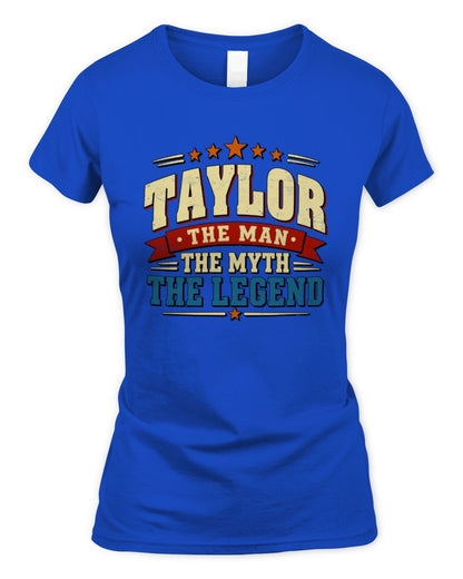 The Man The Myth The Legend Ribbon Vintage T-Shirt TAYLOR M1-56 / Women's Standard T-Shirt / royal