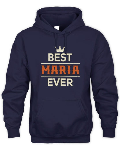Best Your Name With Crown Shirt MARIA M1-59 / Unisex Hoodie / navy