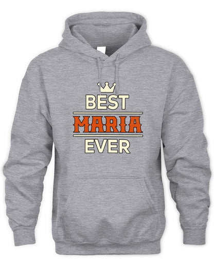 Best Your Name With Crown Shirt MARIA M1-59 / Unisex Hoodie / sport grey