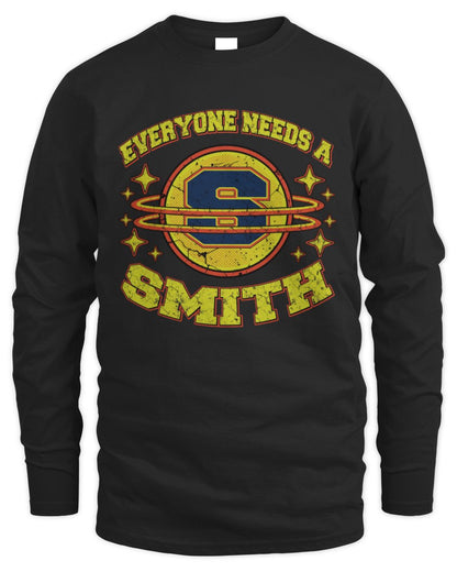 Everyone Needs a Your Name Shirt SMITH M1-76 / Men's Long Sleeved T-Shirt / black