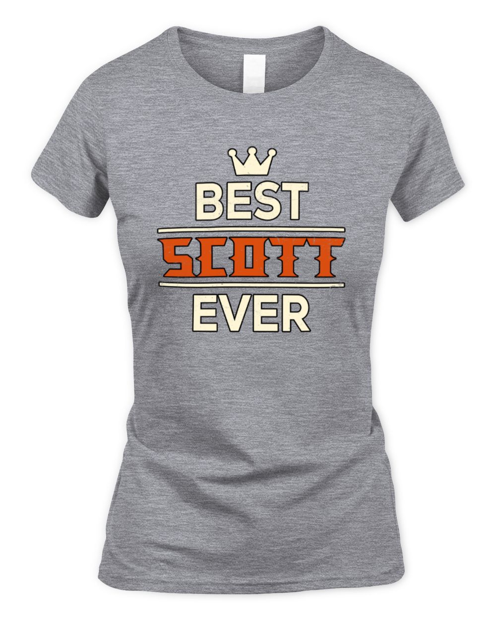 Best Your Name With Crown Shirt SCOTT M1-59 / Women's Standard T-Shirt / sport grey