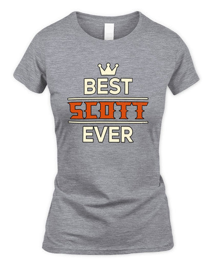 Best Your Name With Crown Shirt SCOTT M1-59 / Women's Standard T-Shirt / sport grey