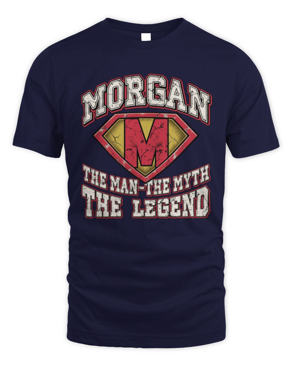 The Man The Myth The Legend Superman Graphic T-Shirt MORGAN M1-74 / Unisex Standard T-Shirt / navy