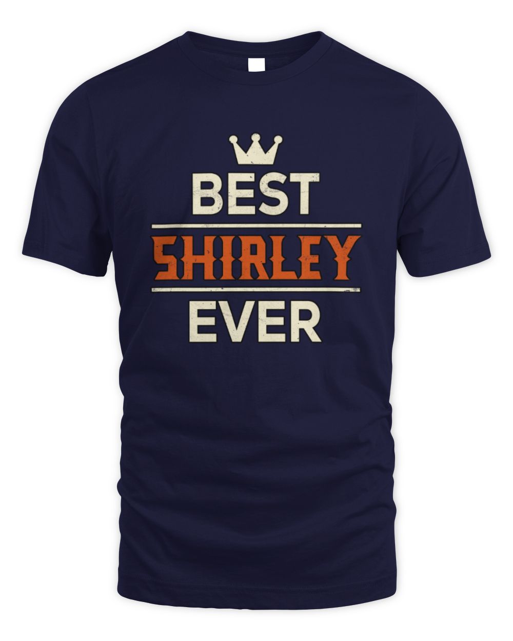Best Your Name With Crown Shirt SHIRLEY M1-59 / Unisex Standard T-Shirt / navy