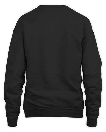 I'm Name Of Course I'm On The Nice List Funny Christmas Shirt JESUS M1-68 / Unisex Sweatshirt / black / mặt sau