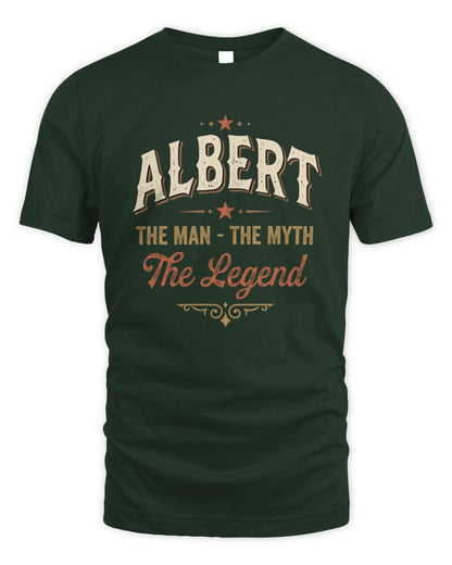 I'm Name I'm Not Rude I Just Have The Balls Funny T-Shirt ALBERT M1-77 / Unisex Standard T-Shirt / forest green