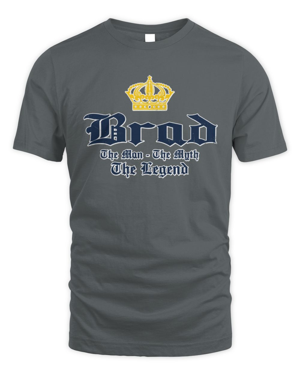 The Man The Myth The Legend Corona Beer T-Shirt BRAD M1-S83 / Unisex Standard T-Shirt / charcoal
