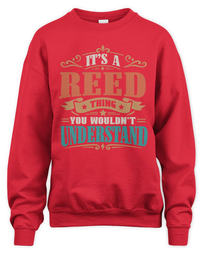 It’s a Name Thing Personalized Retro T-Shirt REED M1-47 / Unisex Sweatshirt / red