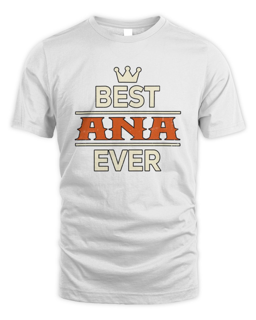 Best Your Name With Crown Shirt ANA M1-59 / Unisex Standard T-Shirt / white