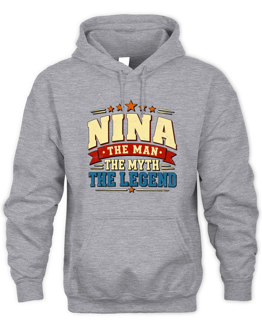 The Man The Myth The Legend Ribbon Vintage T-Shirt NINA M1-56 / Unisex Hoodie / sport grey
