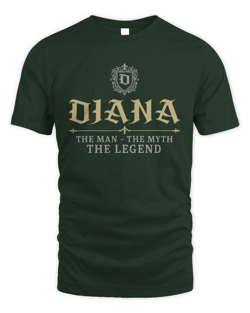 The Man The Myth The Legend Western Shirt DIANA M1-78 / Unisex Standard T-Shirt / forest green