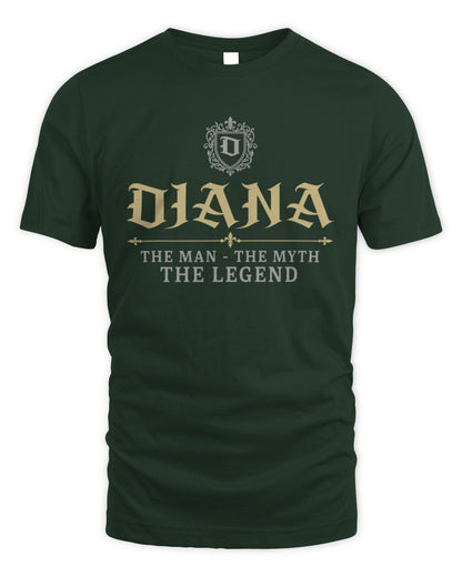 The Man The Myth The Legend Western Shirt DIANA M1-78 / Unisex Standard T-Shirt / forest green