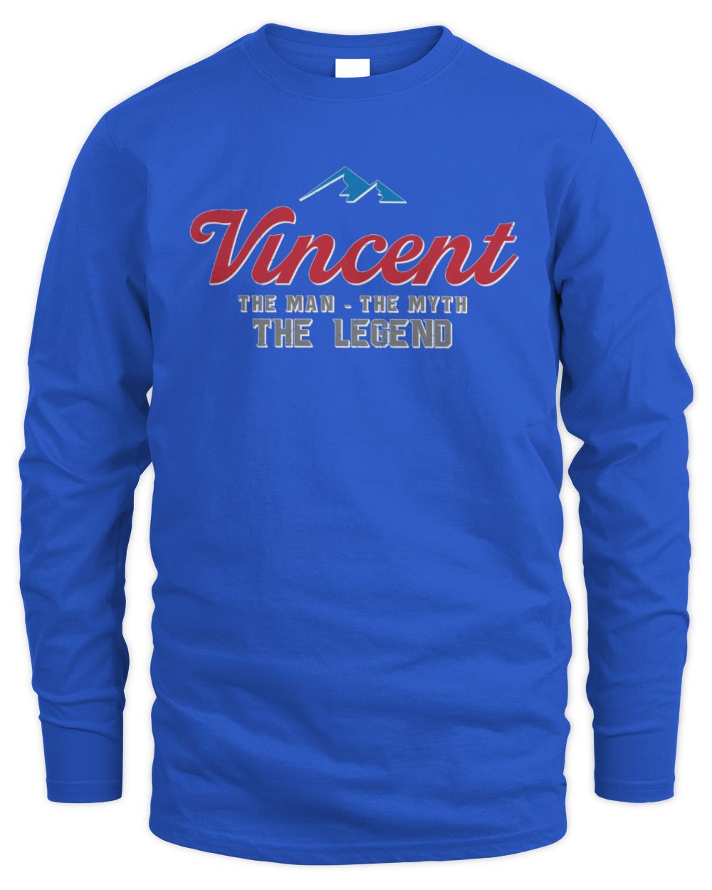 The Man The Myth The Legend Coors Light Beer T-Shirt VINCENT M1-S84 / Men's Long Sleeved T-Shirt / royal