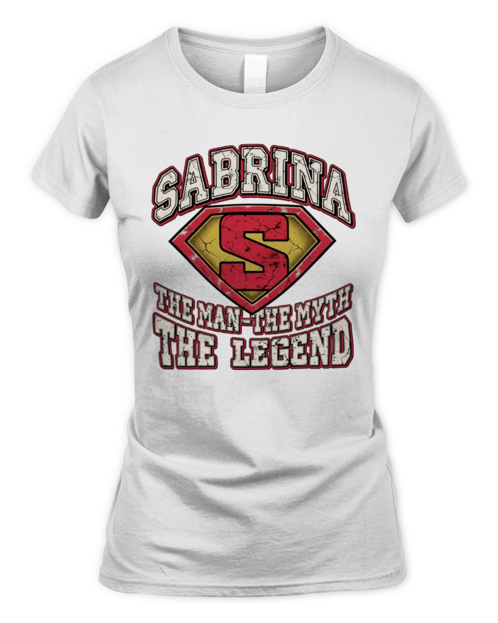 The Man The Myth The Legend Superman Graphic T-Shirt SABRINA M1-74 / Women's Standard T-Shirt / white