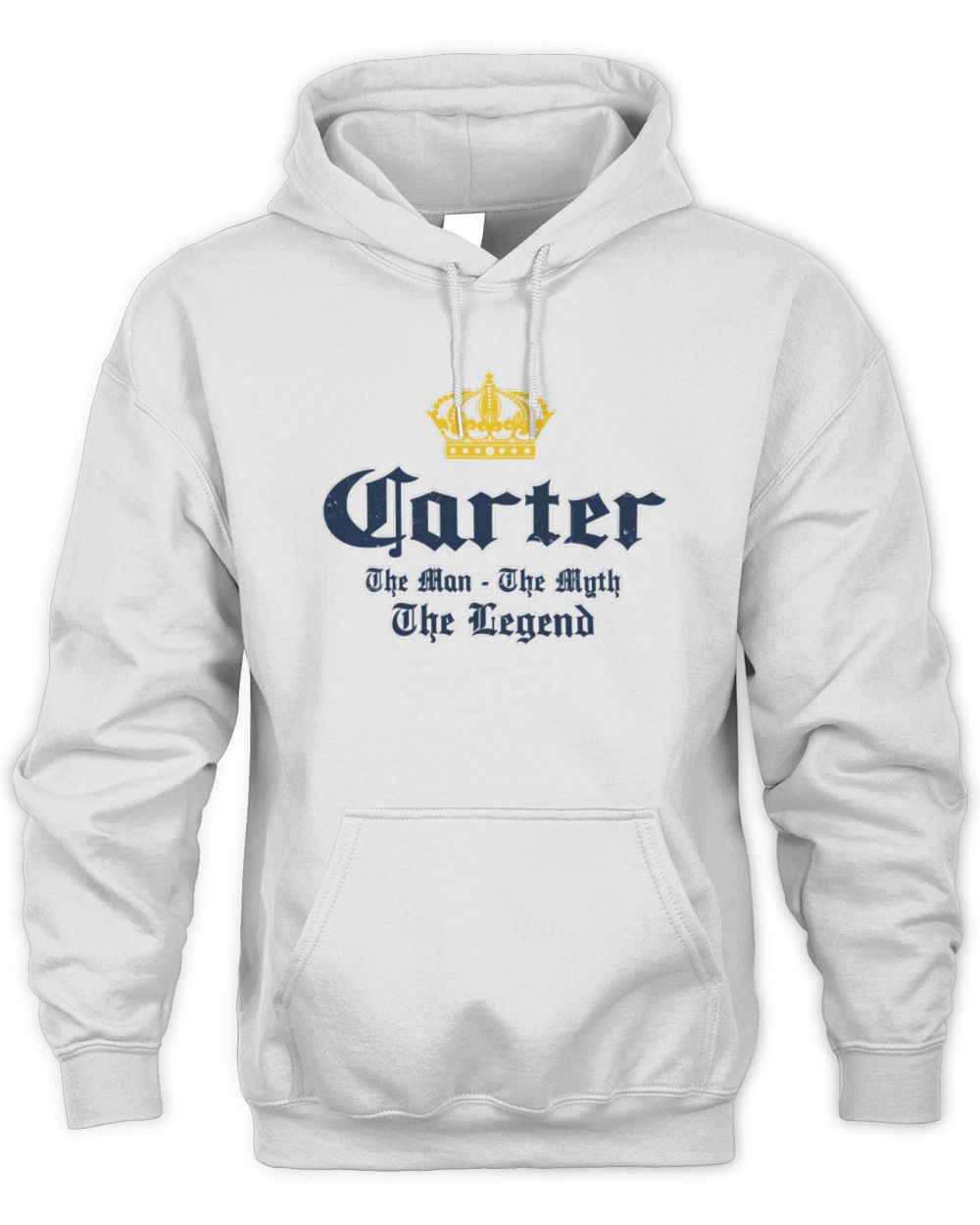 The Man The Myth The Legend Corona Beer T-Shirt CARTER M1-S83 / Unisex Hoodie / white