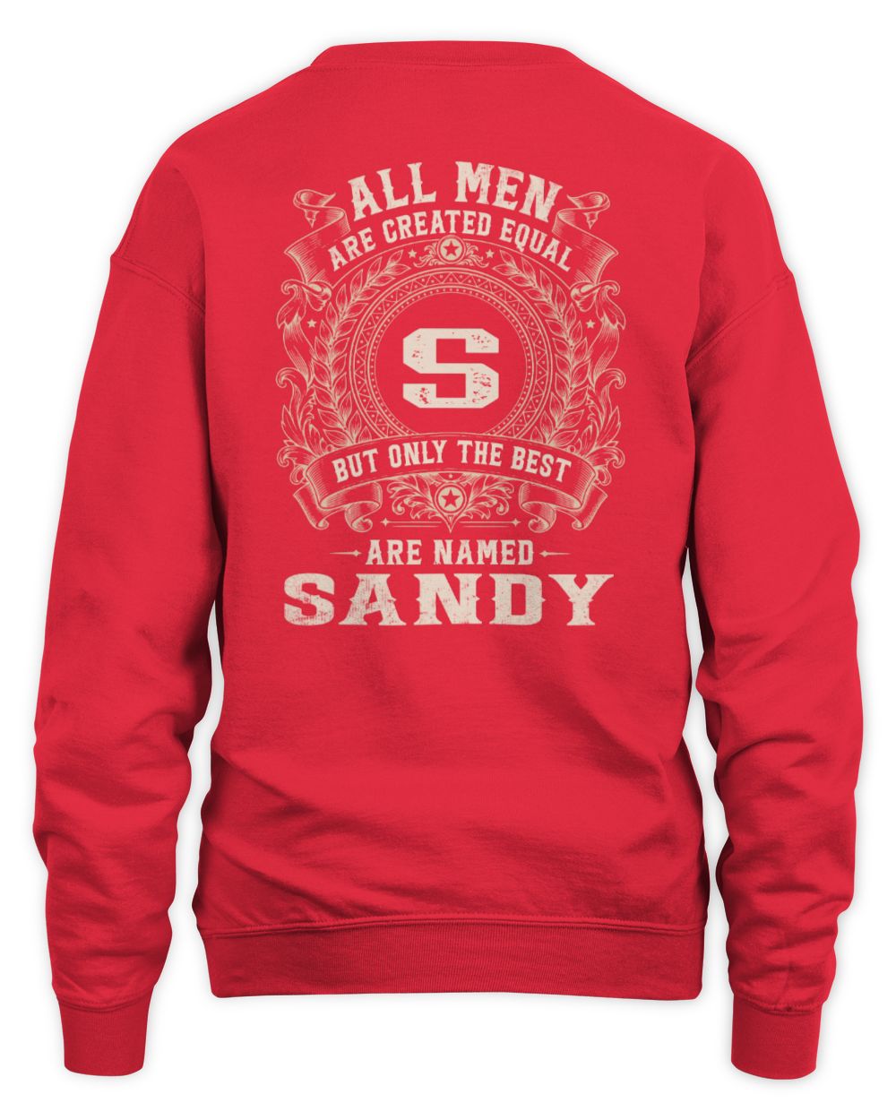 All Men Are Created Equal Cool Logo Shirt SANDY M1-60 / Unisex Sweatshirt / red