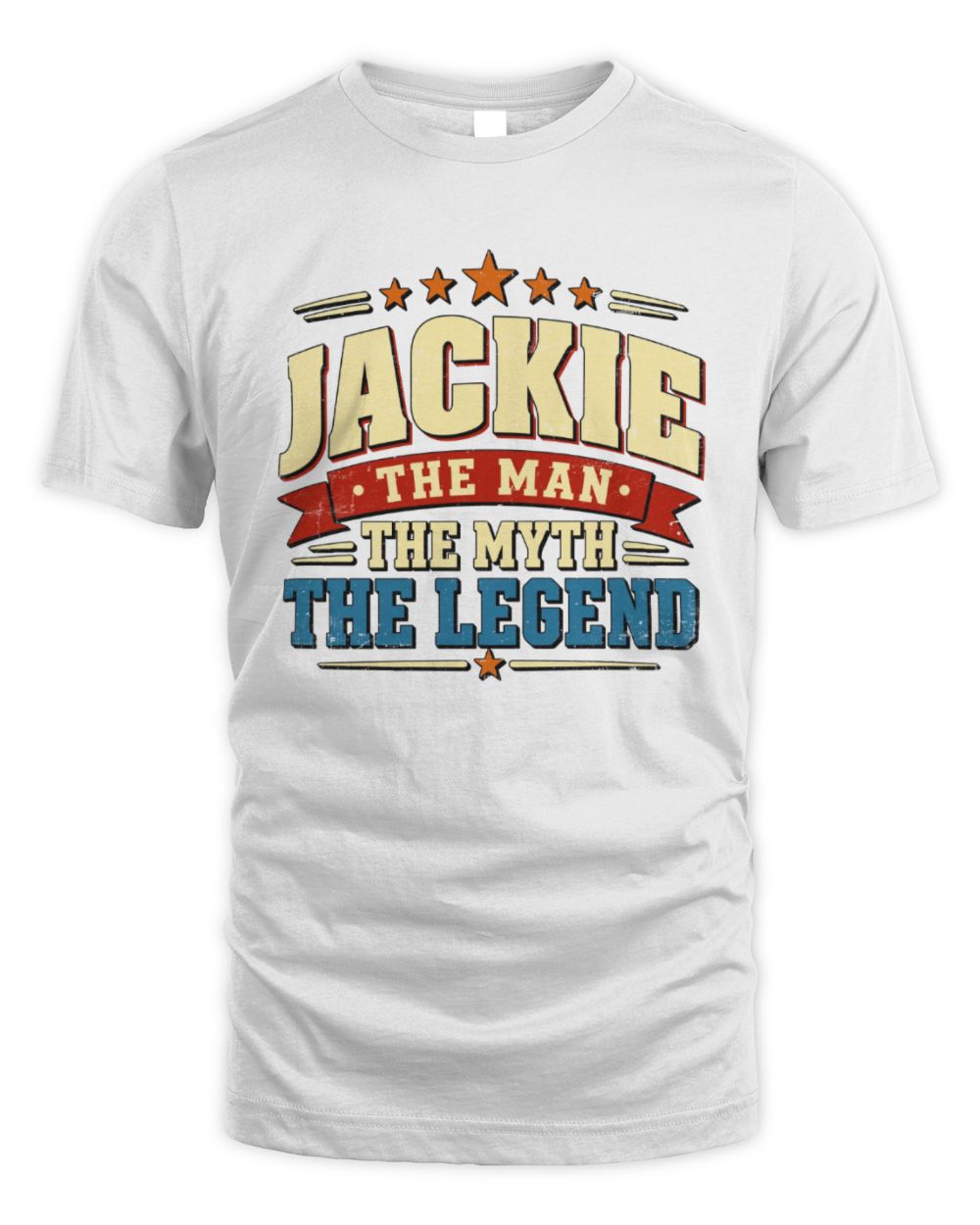 The Man The Myth The Legend Ribbon Vintage T-Shirt JACKIE M1-56 / Unisex Standard T-Shirt / white