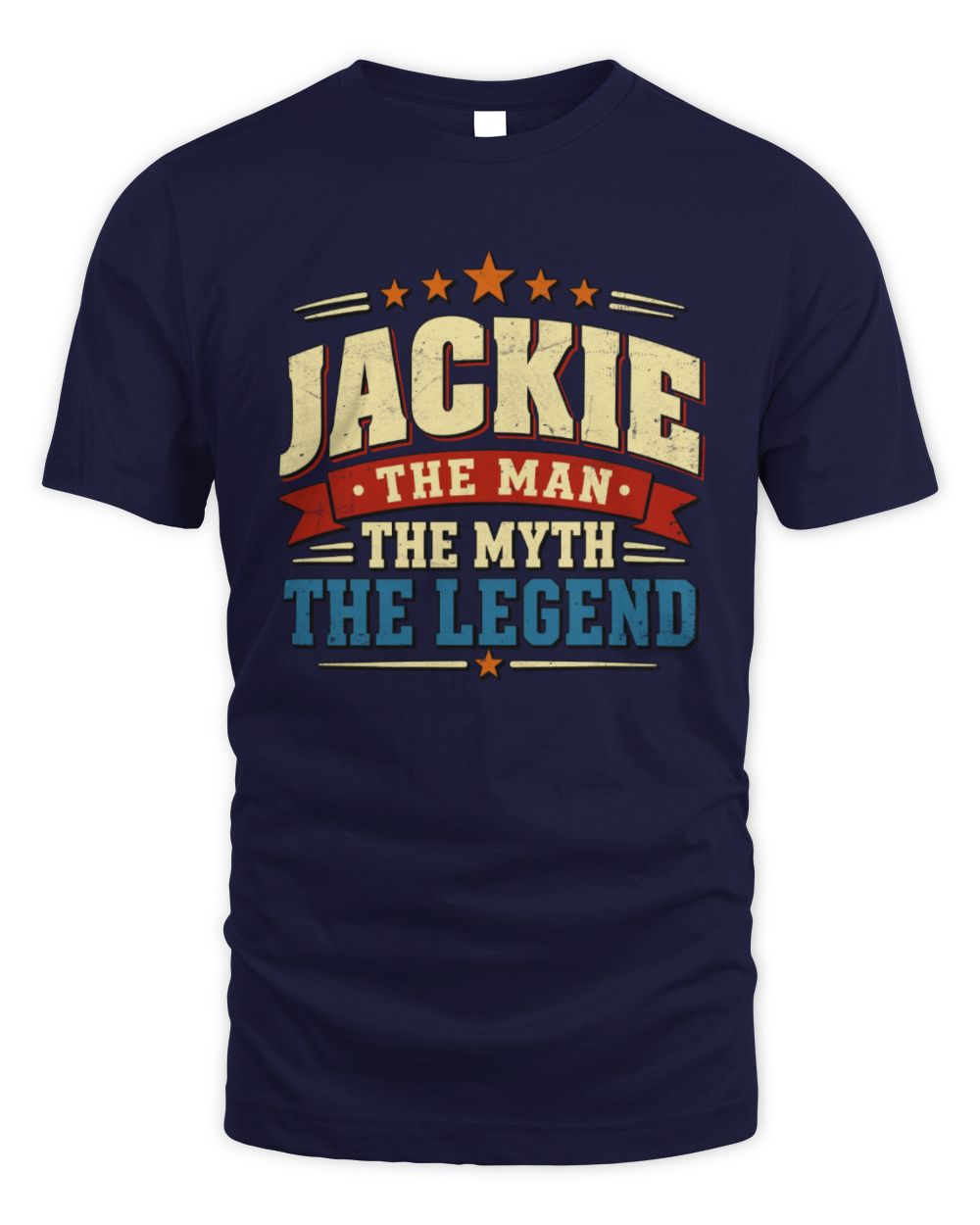 The Man The Myth The Legend Ribbon Vintage T-Shirt JACKIE M1-56 / Unisex Standard T-Shirt / navy