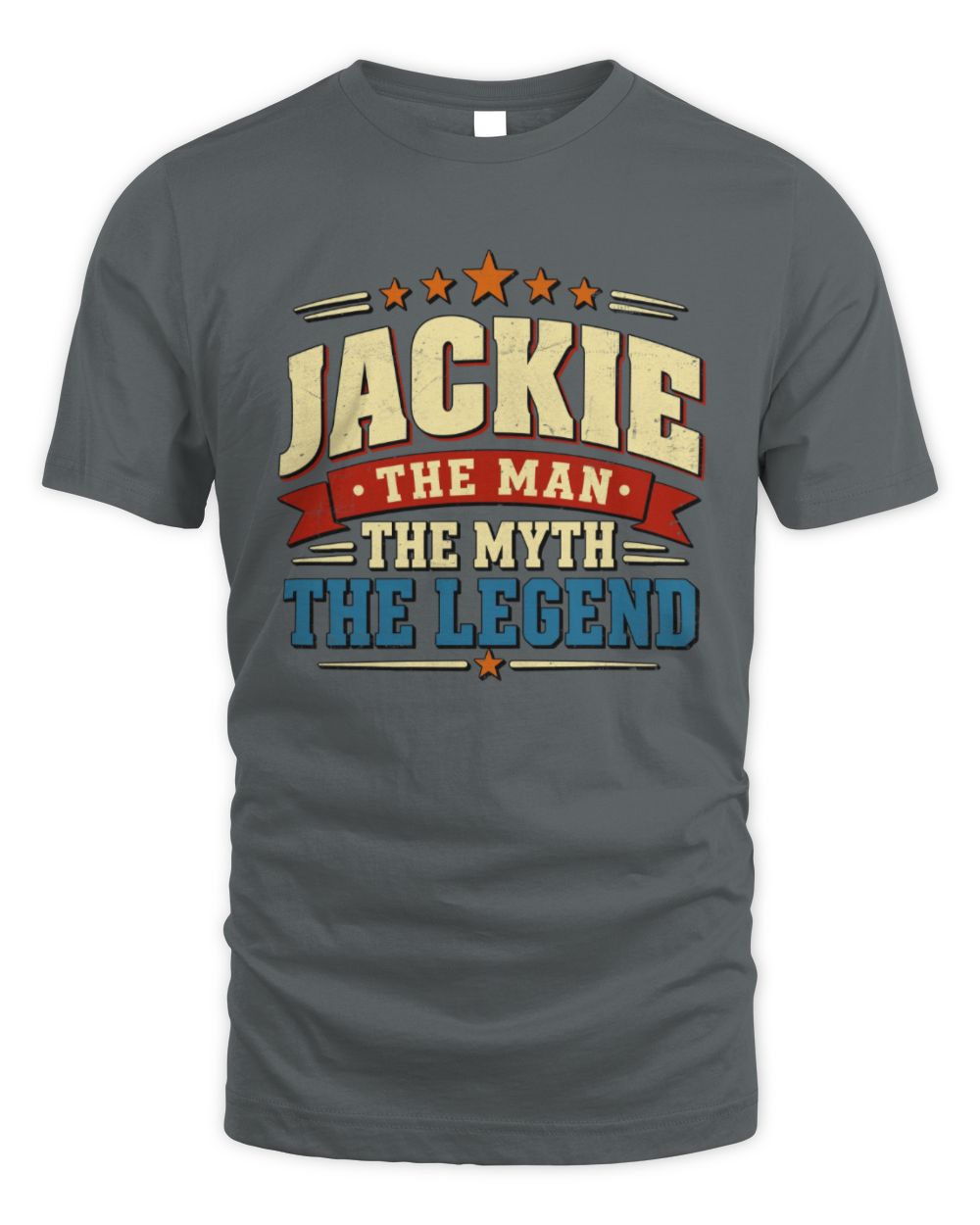 The Man The Myth The Legend Ribbon Vintage T-Shirt JACKIE M1-56 / Unisex Standard T-Shirt / charcoal