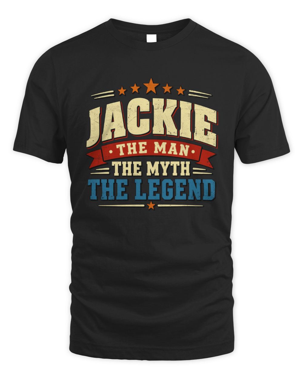 The Man The Myth The Legend Ribbon Vintage T-Shirt JACKIE M1-56 / Unisex Standard T-Shirt / black