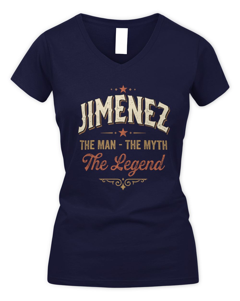 I'm Name I'm Not Rude I Just Have The Balls Funny T-Shirt JIMENEZ M1-77 / Women's V-Neck T-Shirt / navy