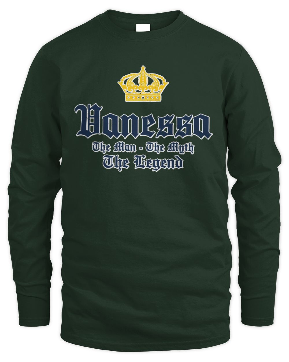 The Man The Myth The Legend Corona Beer T-Shirt VANESSA M1-S83 / Men's Long Sleeved T-Shirt / forest green