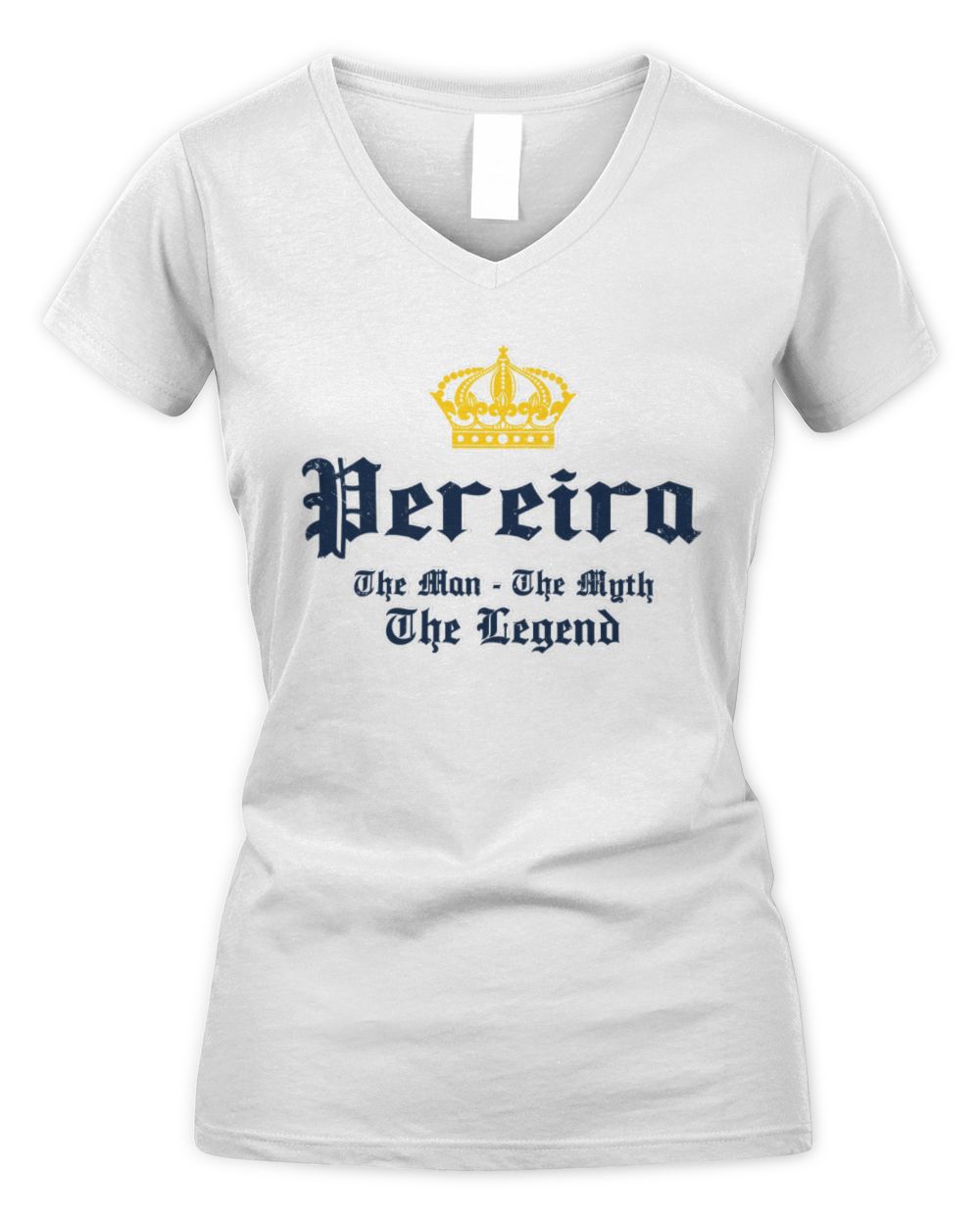 The Man The Myth The Legend Corona Beer T-Shirt PEREIRA M1-S83 / Women's V-Neck T-Shirt / white