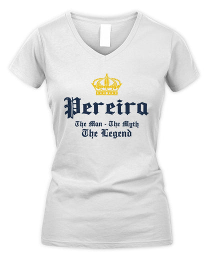 The Man The Myth The Legend Corona Beer T-Shirt PEREIRA M1-S83 / Women's V-Neck T-Shirt / white