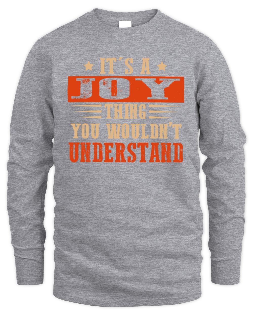 It's a Name Thing Personalized Funny Shirt JOY M1-51 / Men's Long Sleeved T-Shirt / sport grey