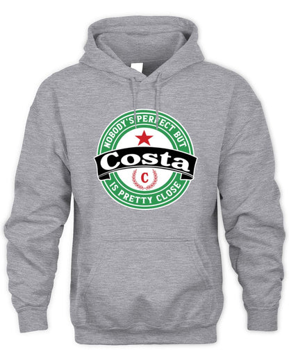 Nobody's Perfect But Your Name Is Pretty Close Heineken Beer T-Shirt COSTA M1-S85 / Unisex Hoodie / sport grey