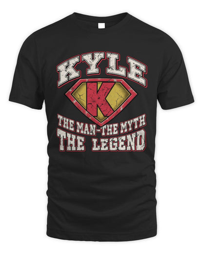 The Man The Myth The Legend Superman Graphic T-Shirt KYLE M1-74 / Unisex Standard T-Shirt / black