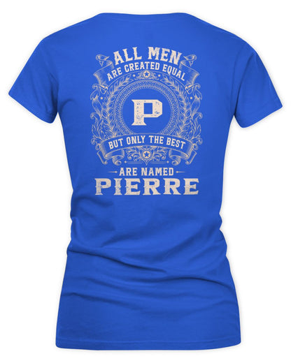 All Men Are Created Equal Cool Logo Shirt PIERRE M1-60 / Women's V-Neck T-Shirt / royal
