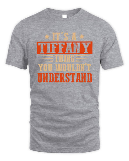 It's a Name Thing Personalized Funny Shirt TIFFANY M1-51 / Unisex Standard T-Shirt / sport grey