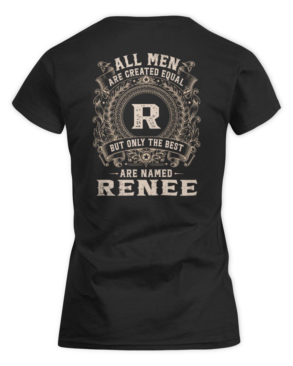 All Men Are Created Equal Cool Logo Shirt RENEE M1-60 / Women's Standard T-Shirt / black