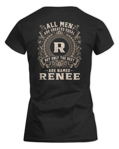 All Men Are Created Equal Cool Logo Shirt RENEE M1-60 / Women's Standard T-Shirt / black