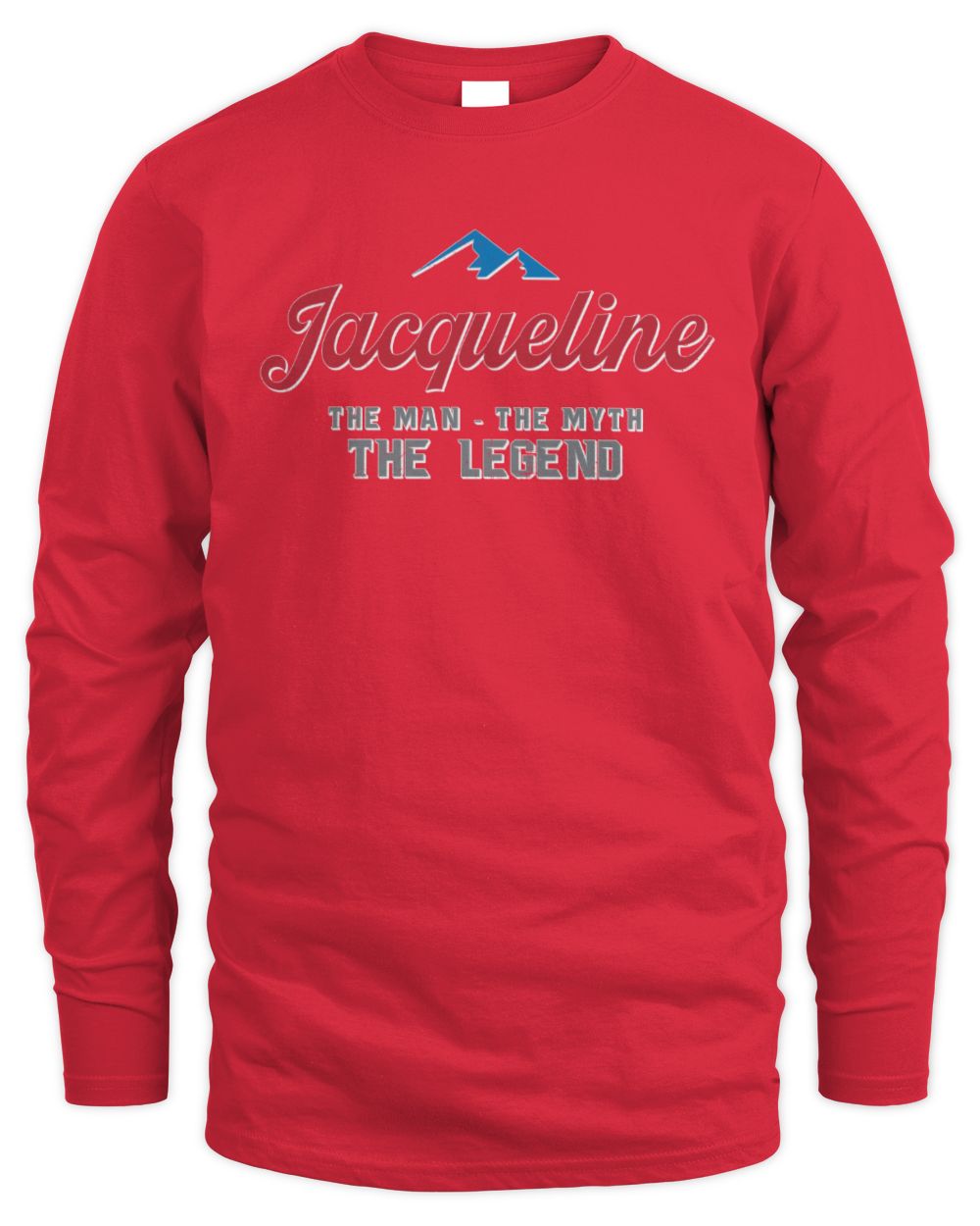 The Man The Myth The Legend Coors Light Beer T-Shirt JACQUELINE M1-S84 / Men's Long Sleeved T-Shirt / red