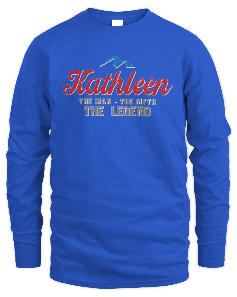 The Man The Myth The Legend Coors Light Beer T-Shirt KATHLEEN M1-S84 / Men's Long Sleeved T-Shirt / royal