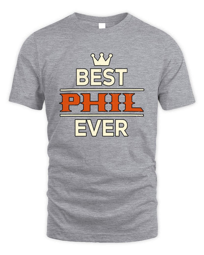 Best Your Name With Crown Shirt PHIL M1-59 / Unisex Standard T-Shirt / sport grey