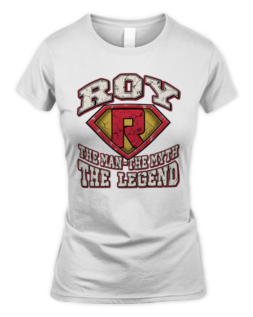 The Man The Myth The Legend Superman Graphic T-Shirt ROY M1-74 / Women's Standard T-Shirt / white